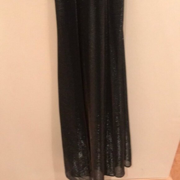 💃✨ All That Jazz Formal Black & Silver Floor-Length Evening Gown | Juniors 5/6 - Picture 4 of 8